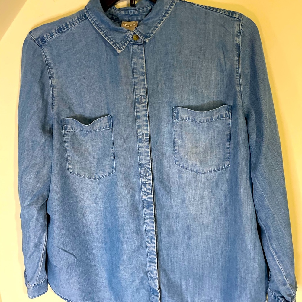 Chico’s Jean Button Down